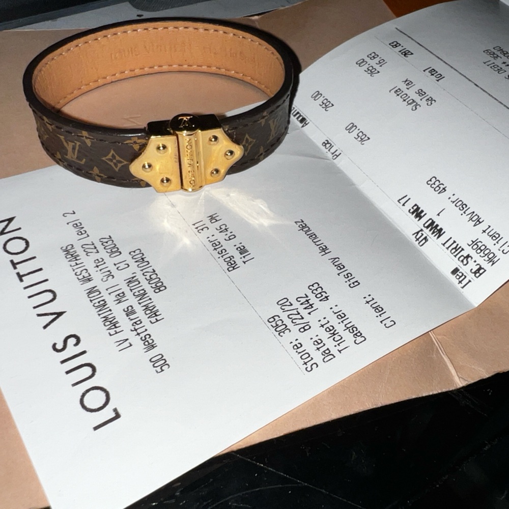 AUTHENTIC Louis Vuitton Nano Monogram bracelet